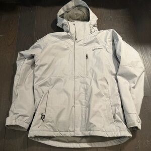 Columbia Whirlibird IV Interchange Gray 3-IN-1 Omni Heat Jacket Medium Mens